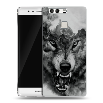 Силиконовый чехол на Huawei P9 с принтом Волк Силиконовый чехол на Huawei P9 с принтом Волк