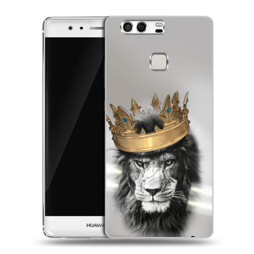 Силиконовый чехол на Huawei P9 с принтом Лев с короной Силиконовый чехол на Huawei P9 с принтом Лев с короной