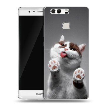 Силиконовый чехол на Huawei P9 с принтом Коты Силиконовый чехол на Huawei P9 с принтом Коты