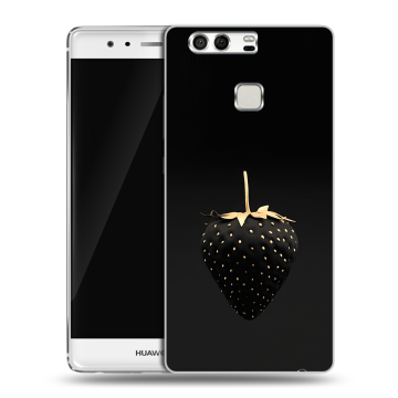 Силиконовый чехол на Huawei P9 с принтом Черная клубника Силиконовый чехол на Huawei P9 с принтом Черная клубника