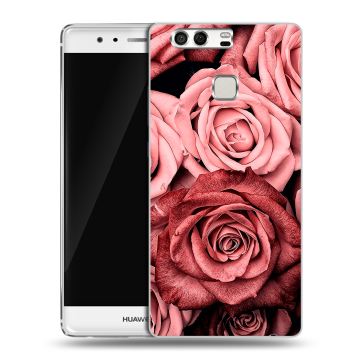 Силиконовый чехол на Huawei P9 с принтом Цветы розы Силиконовый чехол на Huawei P9 с принтом Цветы розы