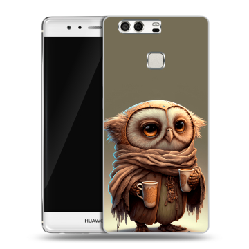 Силиконовый чехол на Huawei P9 с принтом Сова Силиконовый чехол на Huawei P9 с принтом Сова