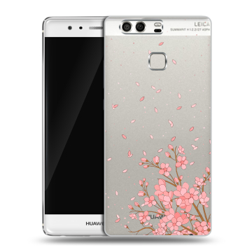 Силиконовый чехол на Huawei P9 с принтом Ветка сакуры Силиконовый чехол на Huawei P9 с принтом Ветка сакуры