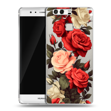 Силиконовый чехол на Huawei P9 с принтом Розы Силиконовый чехол на Huawei P9 с принтом Розы