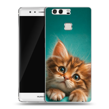 Силиконовый чехол на Huawei P9 с принтом котенок Силиконовый чехол на Huawei P9 с принтом котенок