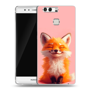 Силиконовый чехол на Huawei P9 с принтом милая лиса Силиконовый чехол на Huawei P9 с принтом милая лиса