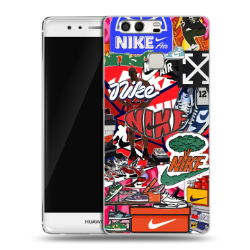 Силиконовый чехол на Huawei P9 с принтом Найк Nike яркий Силиконовый чехол на Huawei P9 с принтом Найк Nike яркий