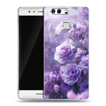 Силиконовый чехол на Huawei P9 с принтом Розы цветы