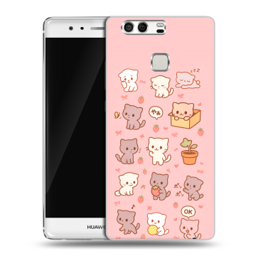 Силиконовый чехол на Huawei P9 с принтом Hello Kitty Хелоу Кити