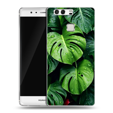 Силиконовый чехол на Huawei P9 с принтом Листья Силиконовый чехол на Huawei P9 с принтом Листья