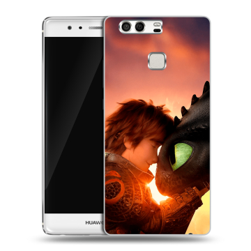 Силиконовый чехол на Huawei P9 с принтом Как приручить дракона