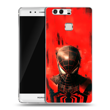 Силиконовый чехол на Huawei P9 с принтом человек паук spiderman Силиконовый чехол на Huawei P9 с принтом человек паук spiderman
