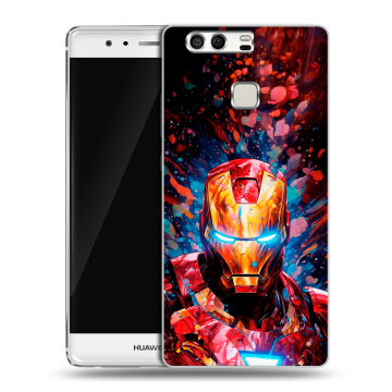 Силиконовый чехол на Huawei P9 с принтом Железный человек Ironman Силиконовый чехол на Huawei P9 с принтом Железный человек Ironman