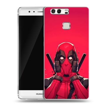 Силиконовый чехол на Huawei P9 с принтом Дедпул Deadpool