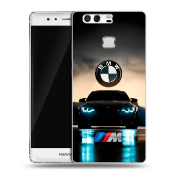 Силиконовый чехол на Huawei P9 с принтом БМВ BMW