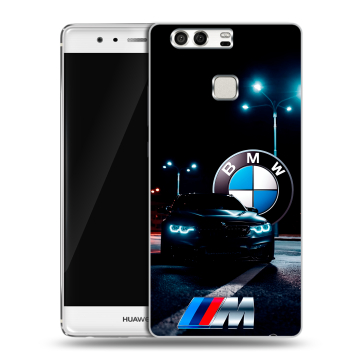 Силиконовый чехол на Huawei P9 с принтом БМВ BMW