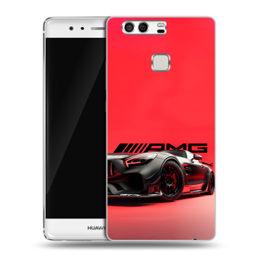 Силиконовый чехол на Huawei P9 с принтом Мерседес Mercedes AMG Силиконовый чехол на Huawei P9 с принтом Мерседес Mercedes AMG