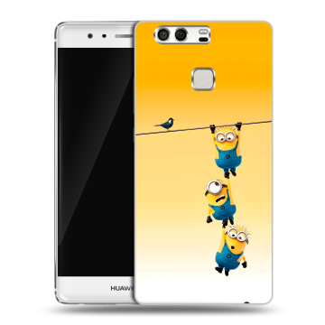 Силиконовый чехол на Huawei P9 с принтом Миньоны Силиконовый чехол на Huawei P9 с принтом Миньоны