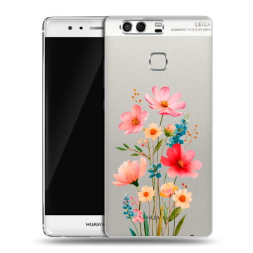 Силиконовый чехол на Huawei P9 с принтом Цветы Силиконовый чехол на Huawei P9 с принтом Цветы