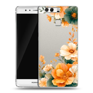 Силиконовый чехол на Huawei P9 с принтом Цветы принт Силиконовый чехол на Huawei P9 с принтом Цветы принт