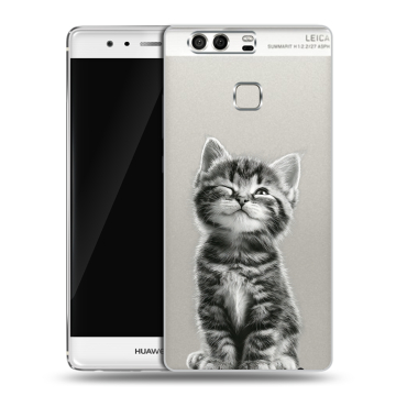 Силиконовый чехол на Huawei P9 с принтом Котенок Силиконовый чехол на Huawei P9 с принтом Котенок