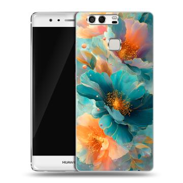 Силиконовый чехол на Huawei P9 с принтом Цветы Силиконовый чехол на Huawei P9 с принтом Цветы