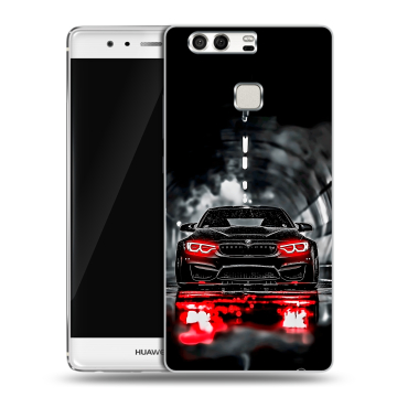 Силиконовый чехол на Huawei P9 с принтом BMW БМВ