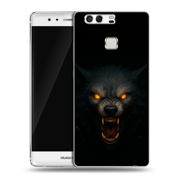Силиконовый чехол на Huawei P9 с принтом Волк Силиконовый чехол на Huawei P9 с принтом Волк