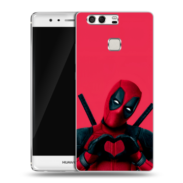 Силиконовый чехол на Huawei P9 с принтом Дедпул Deadpool
