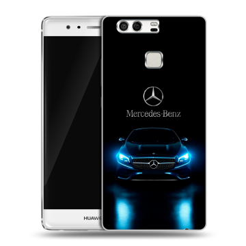 Силиконовый чехол на Huawei P9 с принтом Mercedes Мерседес