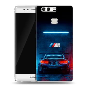Силиконовый чехол на Huawei P9 с принтом BMW БМВ Силиконовый чехол на Huawei P9 с принтом BMW БМВ
