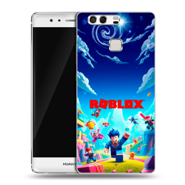 Силиконовый чехол на Huawei P9 с принтом Roblox Роблокс