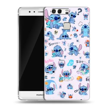 Силиконовый чехол на Huawei P9 с принтом Лило и Стич