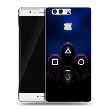 Силиконовый чехол на Huawei P9 с принтом Игра Кальмара Силиконовый чехол на Huawei P9 с принтом Игра Кальмара