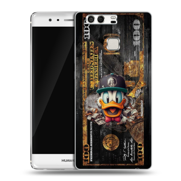 Силиконовый чехол на Huawei P9 с принтом Дональд Дак Доллар Силиконовый чехол на Huawei P9 с принтом Дональд Дак Доллар