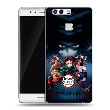 Силиконовый чехол на Huawei P9 с принтом Demon Slayer Клинок рассекающий демонов
