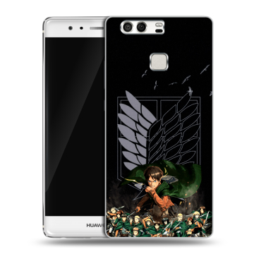 Силиконовый чехол на Huawei P9 с принтом Атака титанов Силиконовый чехол на Huawei P9 с принтом Атака титанов
