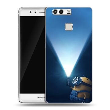 Силиконовый чехол на Huawei P9 с принтом Миньоны Силиконовый чехол на Huawei P9 с принтом Миньоны