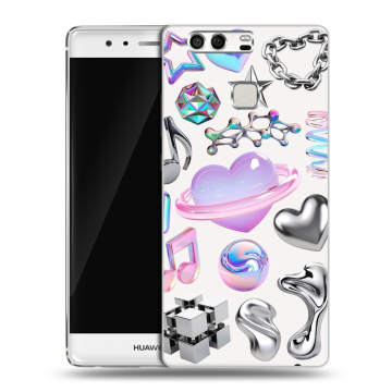 Силиконовый чехол на Huawei P9 с принтом Y2K Силиконовый чехол на Huawei P9 с принтом Y2K