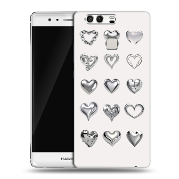 Силиконовый чехол на Huawei P9 с принтом Y2K сердечки Силиконовый чехол на Huawei P9 с принтом Y2K сердечки