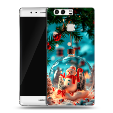 Силиконовый чехол на Huawei P9 с принтом Новый год Силиконовый чехол на Huawei P9 с принтом Новый год