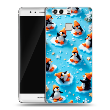 Силиконовый чехол на Huawei P9 с принтом Новый год Силиконовый чехол на Huawei P9 с принтом Новый год