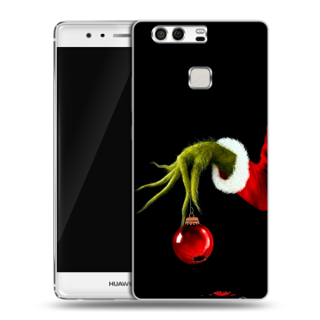 Силиконовый чехол на Huawei P9 с принтом Новый год Гринч Силиконовый чехол на Huawei P9 с принтом Новый год Гринч