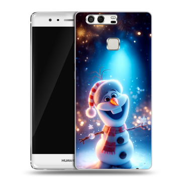 Силиконовый чехол на Huawei P9 с принтом Новый год Силиконовый чехол на Huawei P9 с принтом Новый год