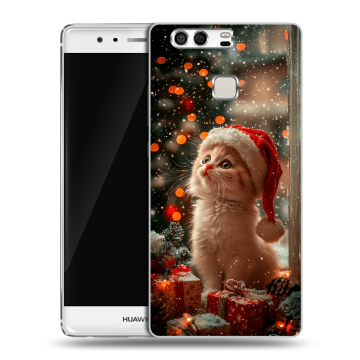 Силиконовый чехол на Huawei P9 с принтом Новый год Силиконовый чехол на Huawei P9 с принтом Новый год