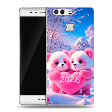 Силиконовый чехол на Huawei P9 с принтом Новый год Силиконовый чехол на Huawei P9 с принтом Новый год