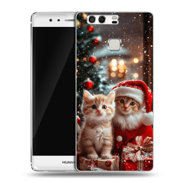 Силиконовый чехол на Huawei P9 с принтом Новый год Силиконовый чехол на Huawei P9 с принтом Новый год