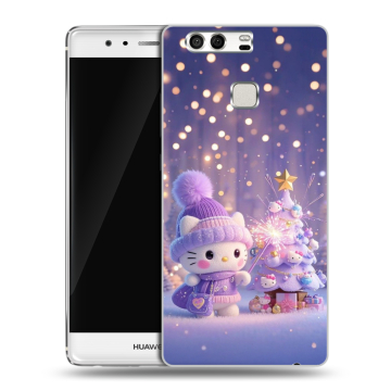 Силиконовый чехол на Huawei P9 с принтом Новый год Силиконовый чехол на Huawei P9 с принтом Новый год