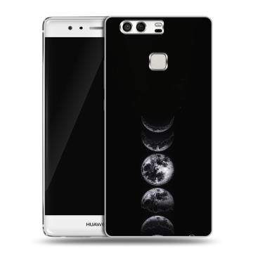 Силиконовый чехол на Huawei P9 с принтом женский