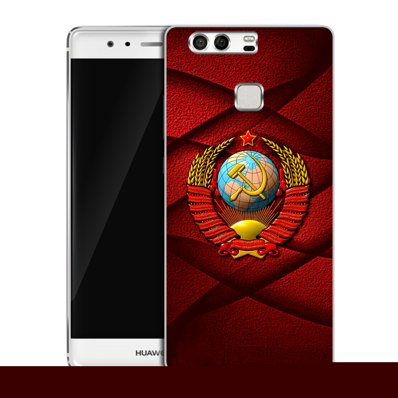 Силиконовый чехол на Huawei P9 с принтом Герб СССР Силиконовый чехол на Huawei P9 с принтом Герб СССР